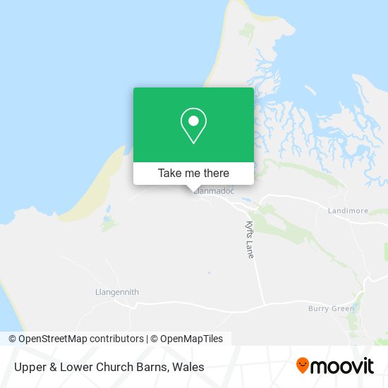 Upper & Lower Church Barns map