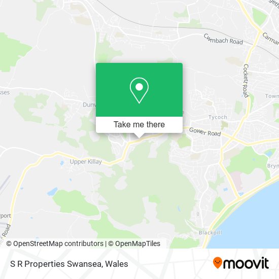S R Properties Swansea map
