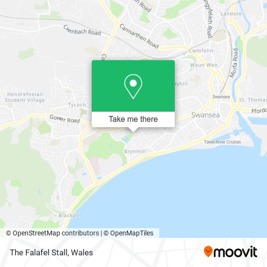 The Falafel Stall map