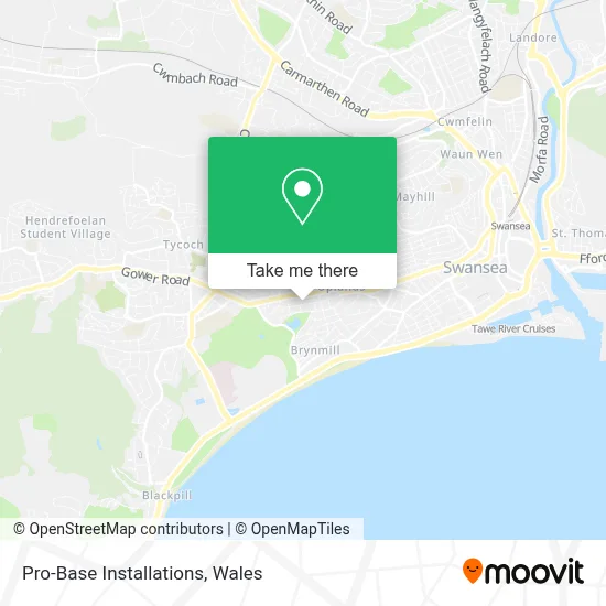 Pro-Base Installations map