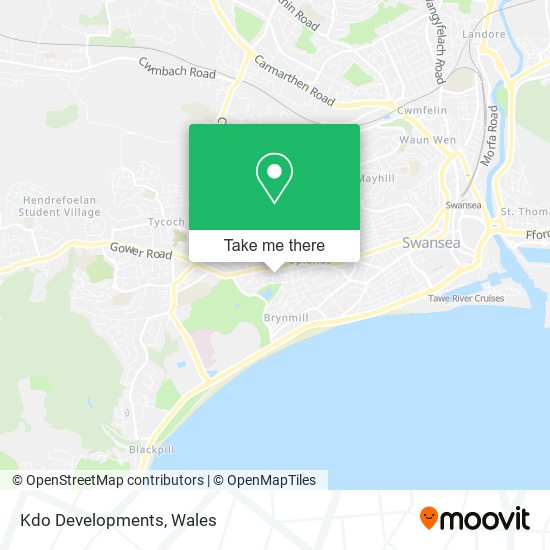 Kdo Developments map