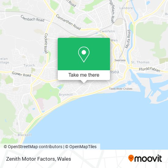 Zenith Motor Factors map