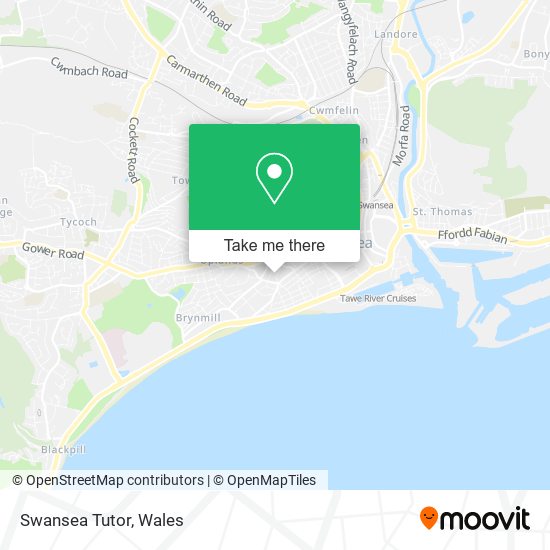 Swansea Tutor map