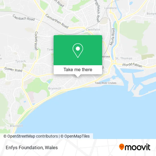 Enfys Foundation map
