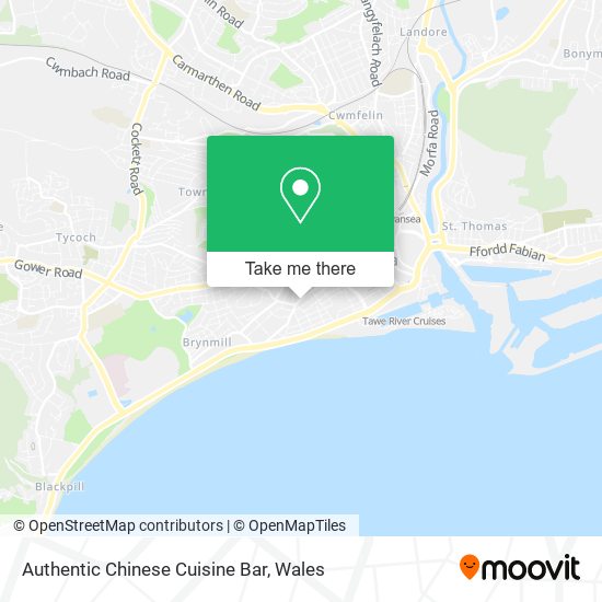 Authentic Chinese Cuisine Bar map