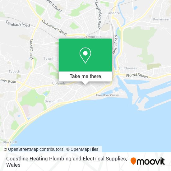 Coastline Heating Plumbing and Electrical Supplies map