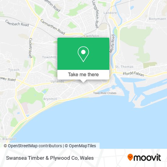 Swansea Timber & Plywood Co map