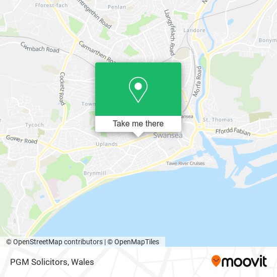 PGM Solicitors map