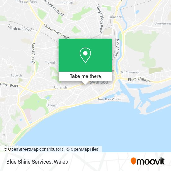 Blue Shine Services map