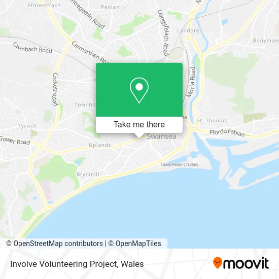 Involve Volunteering Project map