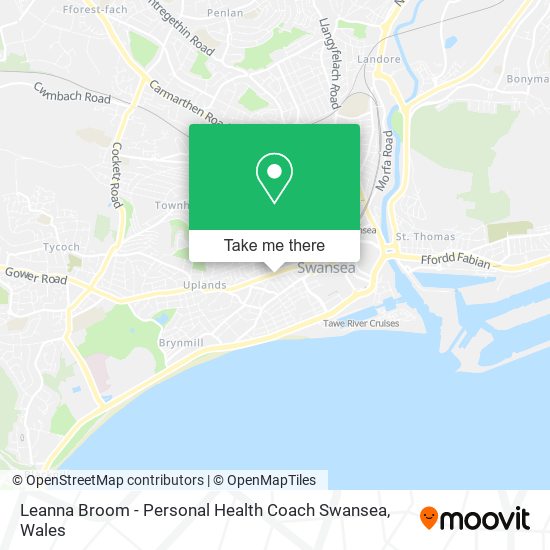 Leanna Broom - Personal Health Coach Swansea map