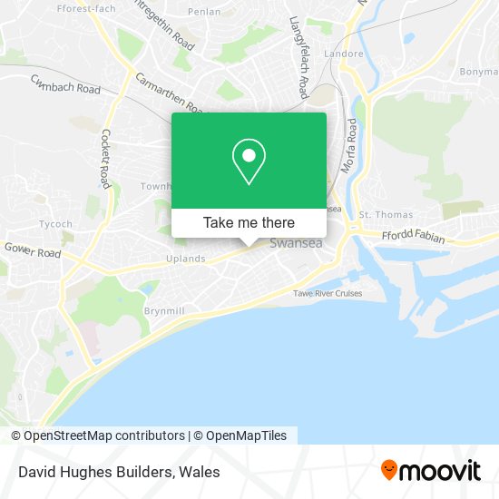 David Hughes Builders map