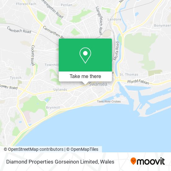 Diamond Properties Gorseinon Limited map