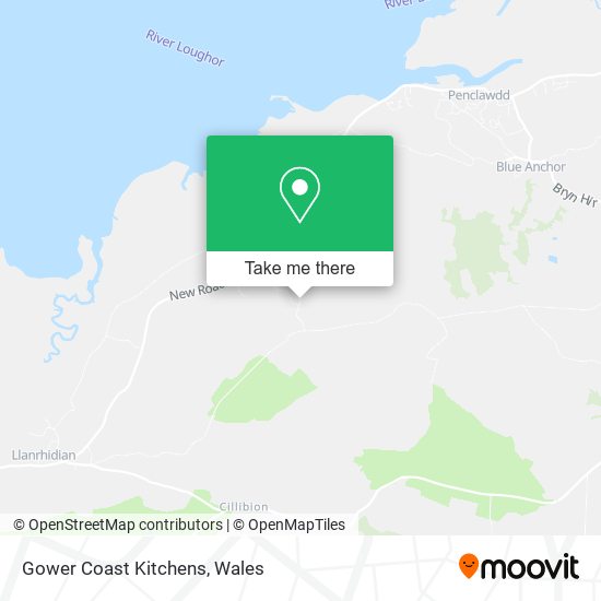 Gower Coast Kitchens map