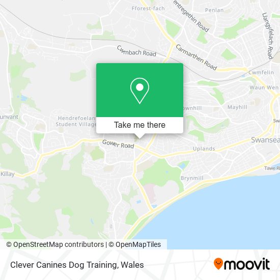 Clever Canines Dog Training map