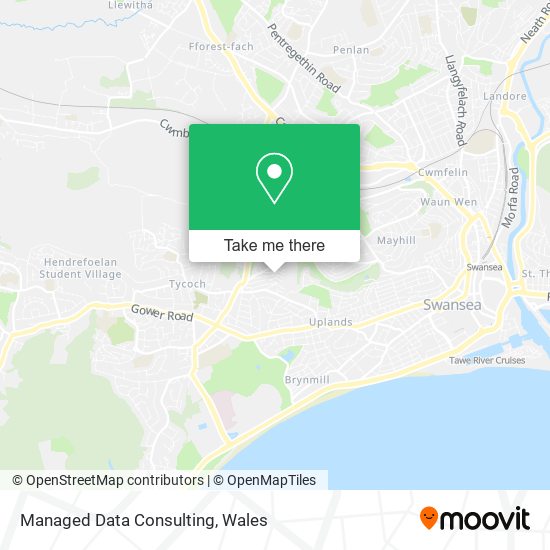 How to get to Managed Data Consulting in Swansea by Train?
