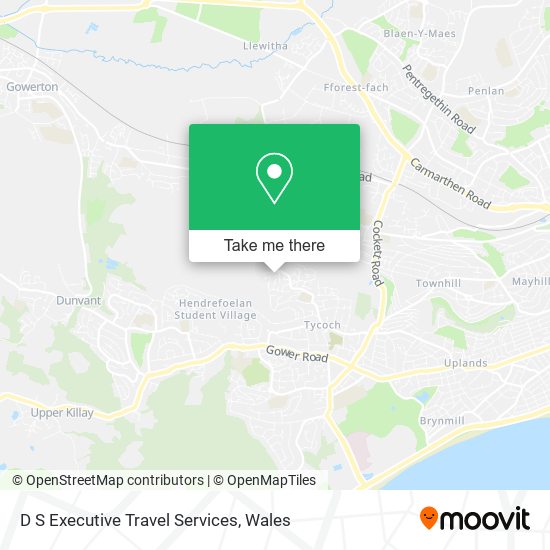 D S Executive Travel Services map