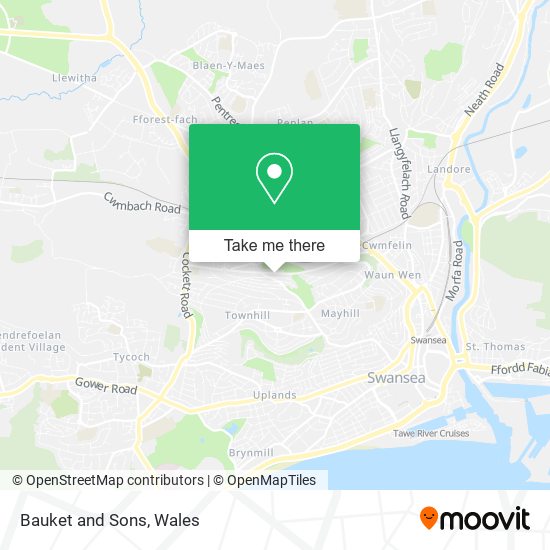 Bauket and Sons map