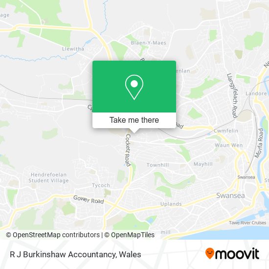 R J Burkinshaw Accountancy map