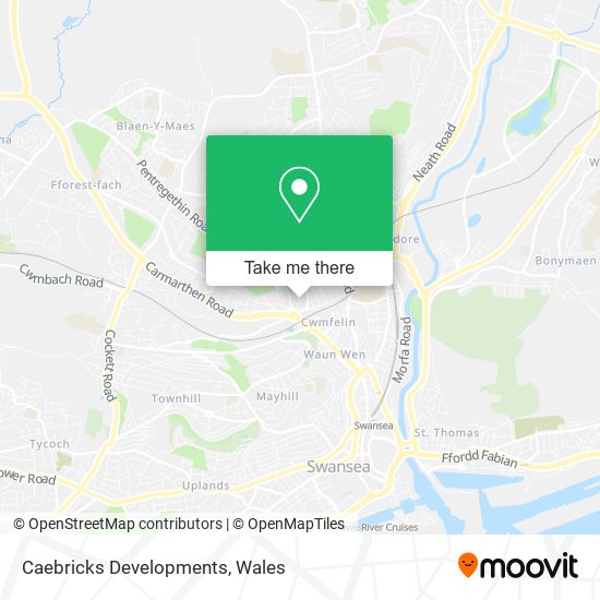 Caebricks Developments map