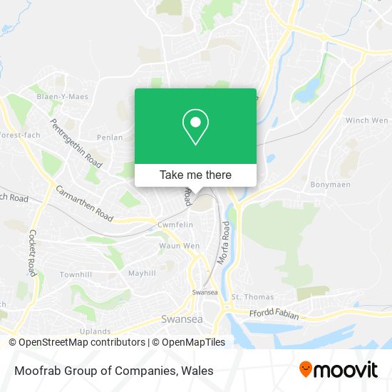 Moofrab Group of Companies map