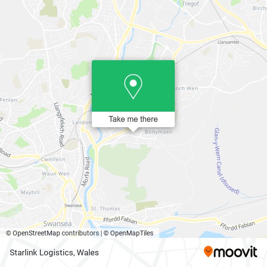 Starlink Logistics map