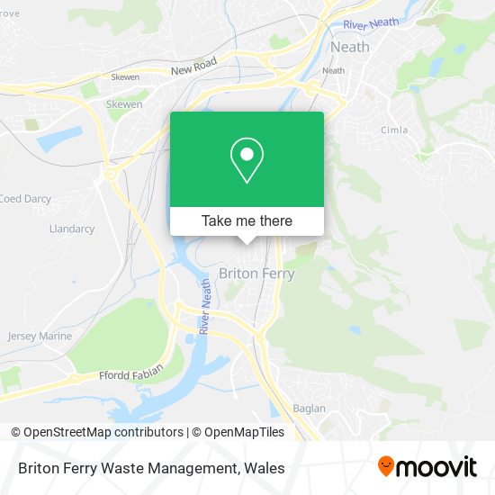 Briton Ferry Waste Management map