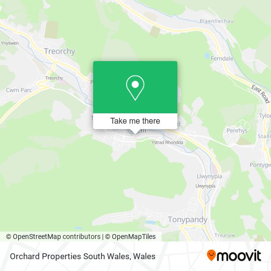 Orchard Properties South Wales map