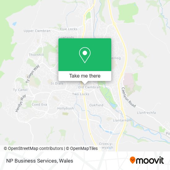 NP Business Services map