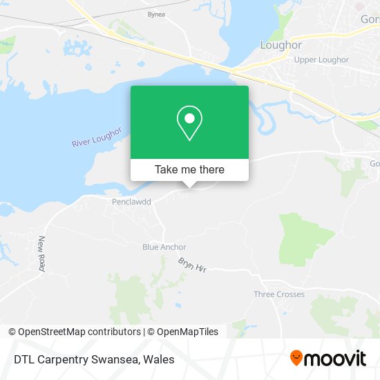 DTL Carpentry Swansea map