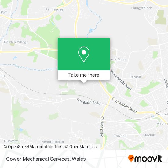 Gower Mechanical Services map