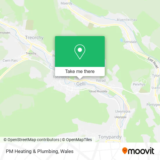 PM Heating & Plumbing map