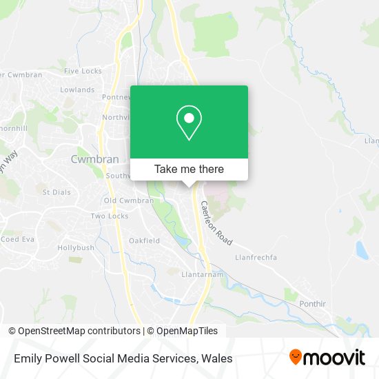 Emily Powell Social Media Services map
