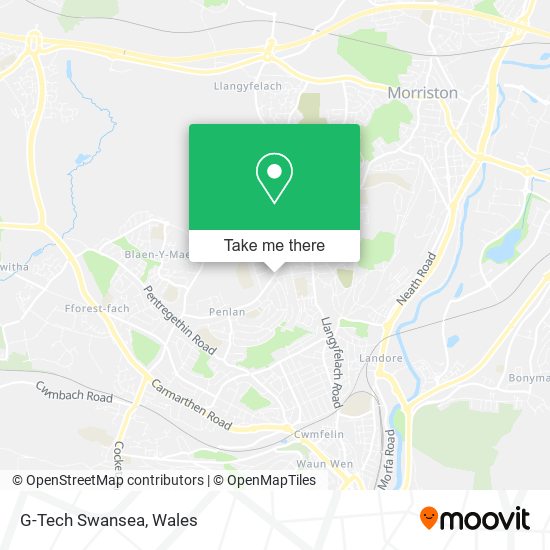 G-Tech Swansea map
