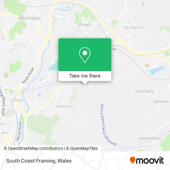 South Coast Framing map