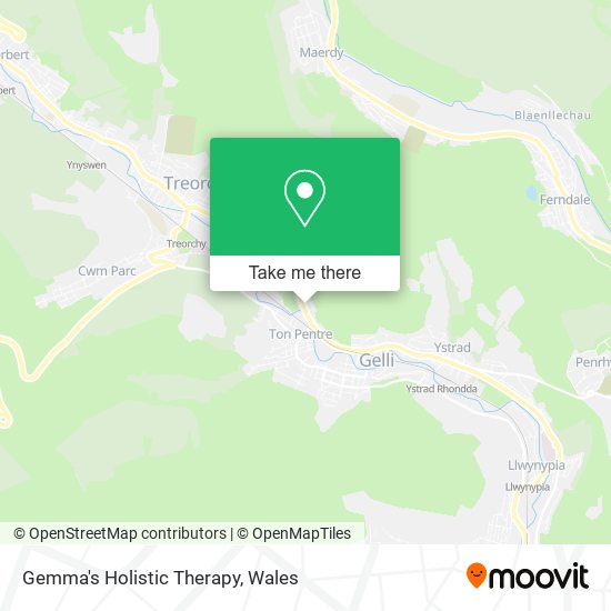 Gemma's Holistic Therapy map