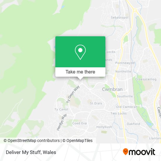 Deliver My Stuff map