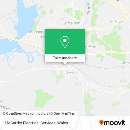 McCarthy Electrical Services map