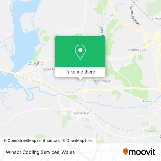Winsor Cooling Services map