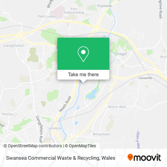 Swansea Commercial Waste & Recycling map