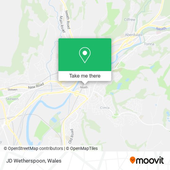 JD Wetherspoon map