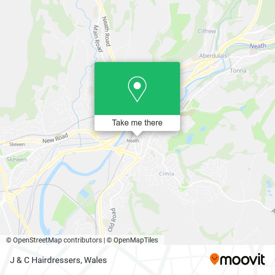 J & C Hairdressers map