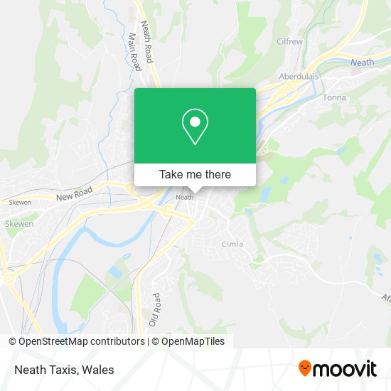 Neath Taxis map