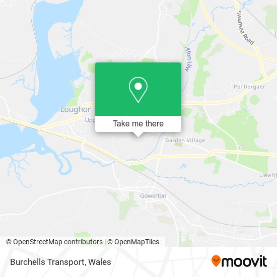 Burchells Transport map