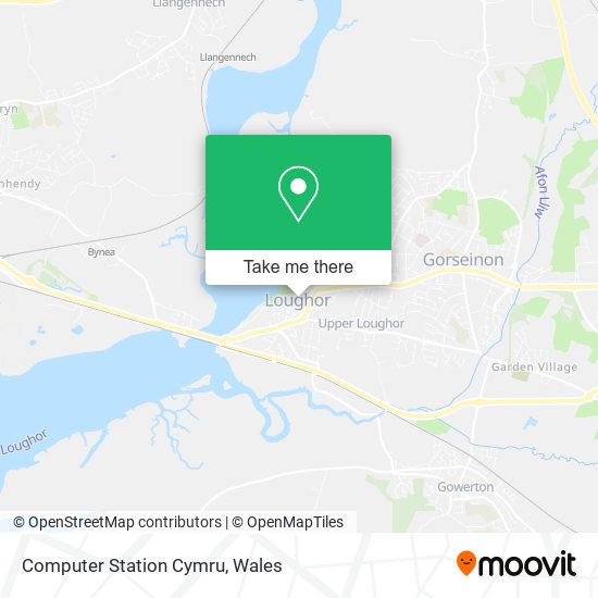 Computer Station Cymru map