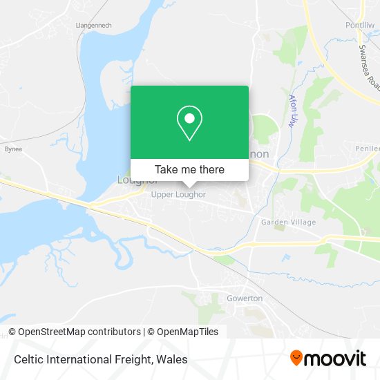 Celtic International Freight map