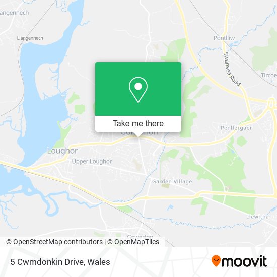 5 Cwmdonkin Drive map