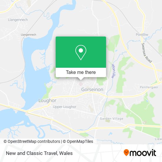 New and Classic Travel map