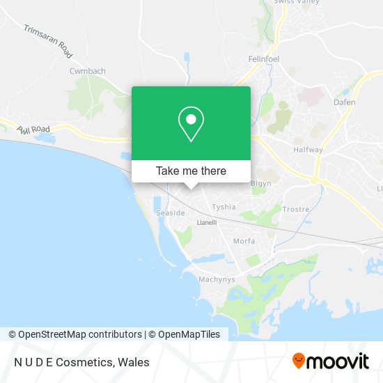 N U D E Cosmetics map