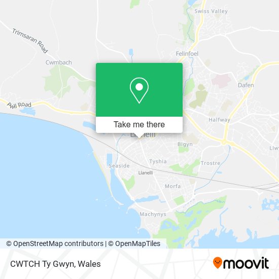 CWTCH Ty Gwyn map